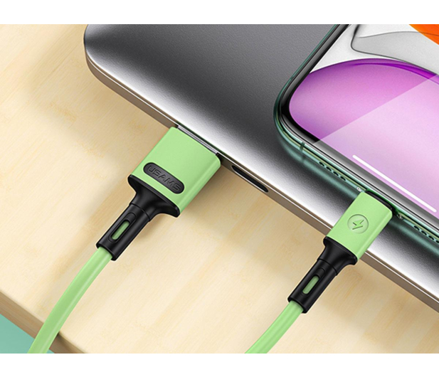 USAMS Kabel U52 microUSB 2A Fast Charge 1m zielony - 1569093 - zdjęcie 4