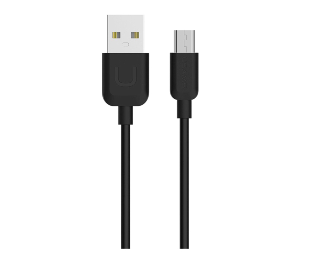 USAMS Kabel U-Turn microUSB 1m czarny MICUSBXD01 - 1569117 - zdjęcie