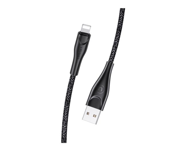 USAMS Kabel pleciony U41 lightning 3m 2A czarny - 1569124 - zdjęcie