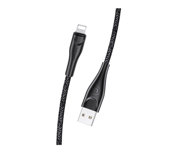 USAMS Kabel pleciony lightning 1m 2A czarny - 1569150 - zdjęcie
