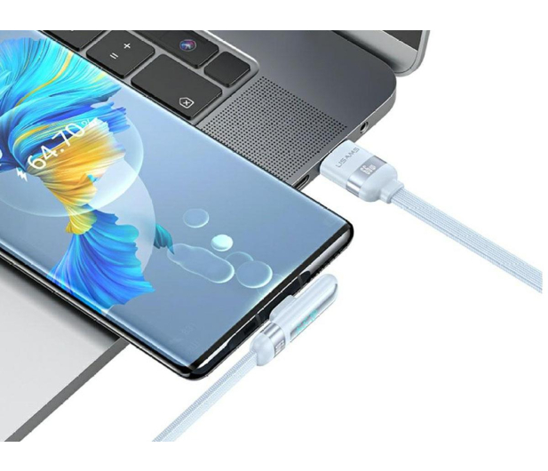 USAMS Kabel 66W USB-A/USB-C 1,2m niebieski - 1569151 - zdjęcie 2