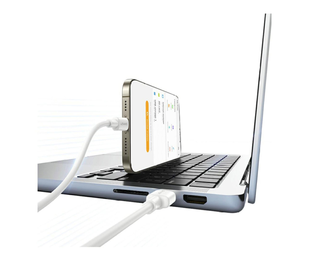 USAMS Kabek U90 3A USB-A do USB-C biały - 1569160 - zdjęcie 6