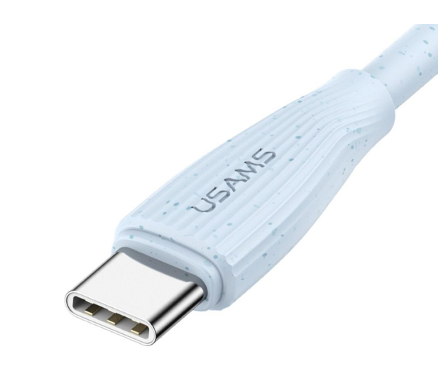 USAMS Kabel Green Series SJ714 18W 3A USB-A do USB-C 1m biały - 1569017 - zdjęcie 2