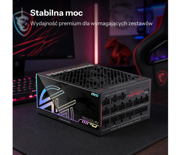 MSI MPG Ai1600TS PCIE5 1600W 80 Plus Titanium - 1570785 - zdjęcie 12