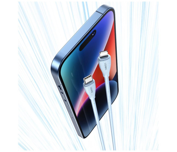 USAMS Kabel SJ717 30W USB-C do Lightning 1m niebieski - 1569072 - zdjęcie 8
