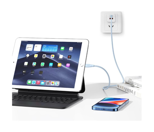 USAMS Kabel SJ717 30W USB-C do Lightning 1m niebieski - 1569072 - zdjęcie 9