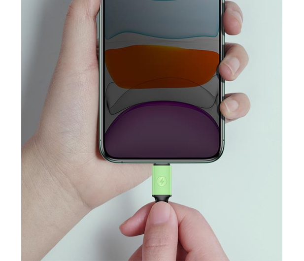 USAMS Kabel U52 USB-C 2A Fast Charge 1m zielony/green - 1569073 - zdjęcie 5