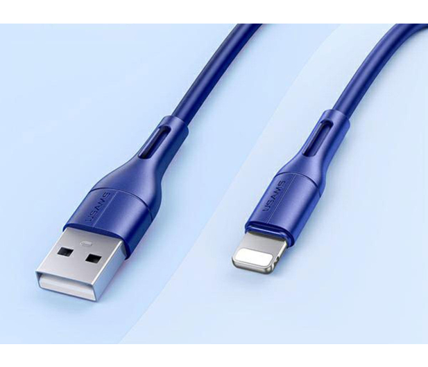 USAMS Kabel lightning 2A Fast Charge 1m niebieski - 1569105 - zdjęcie 2