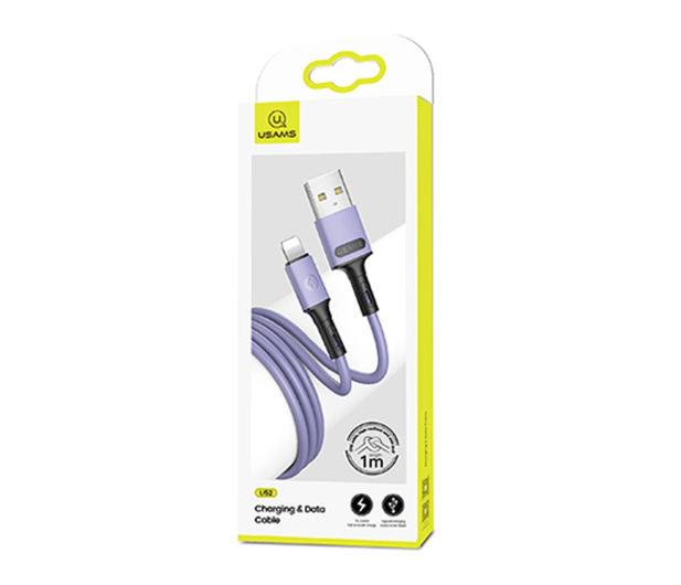 USAMS Kabel U52 lightning 2A Fast Charge1m purpurowy - 1569079 - zdjęcie 2