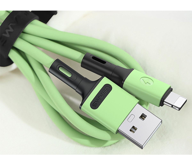 USAMS Kabel U52 lightning 2A Fast Charge1m zielonySJ434USB02 - 1569020 - zdjęcie 4