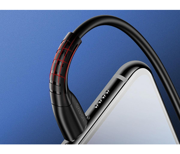 USAMS Kabel U35 lightning 2A Fast Charge 1m czarny SJ364USB01 - 1569013 - zdjęcie 4