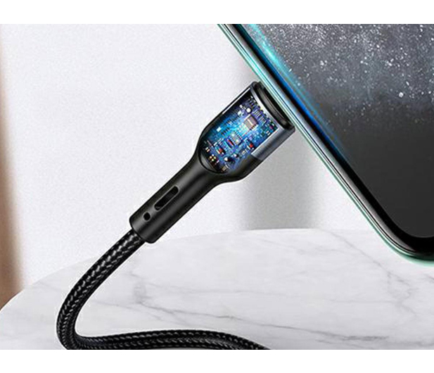 USAMS Kabel pleciony 2A lightning U55 zielony - 1569133 - zdjęcie 4