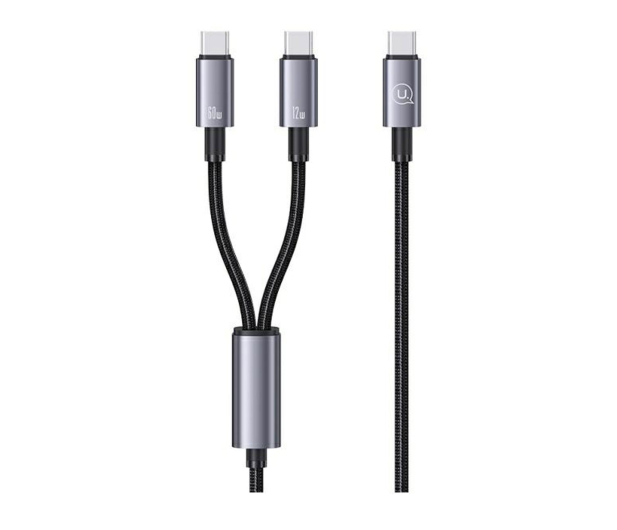 USAMS Kabel 2w1 2xUSB-C 72W 1,2m Aluminum - 1569153 - zdjęcie