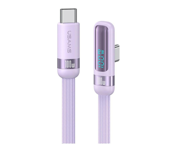 USAMS Kabel PD 100W USB-C/USB-C 1,2m fioletowy - 1569130 - zdjęcie