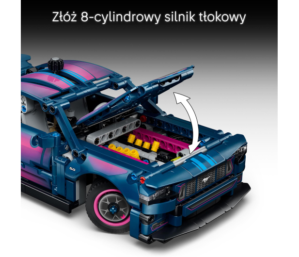 LEGO TECHNIC 42236 Warsztat tuningowy: samochód Ford Mustang GT - 1547398 - zdjęcie 9