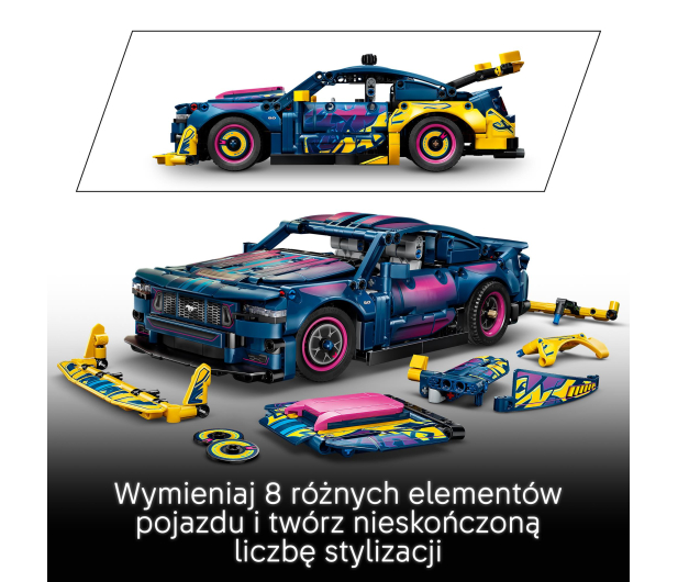 LEGO TECHNIC 42236 Warsztat tuningowy: samochód Ford Mustang GT - 1547398 - zdjęcie 8