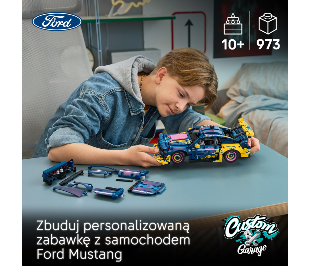 LEGO TECHNIC 42236 Warsztat tuningowy: samochód Ford Mustang GT - 1547398 - zdjęcie 7
