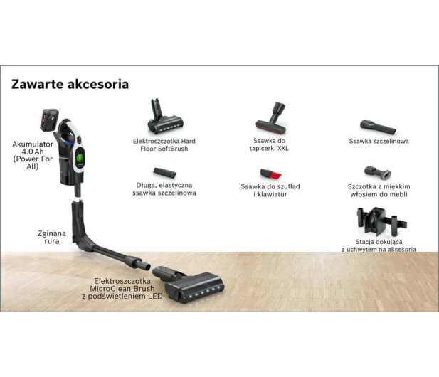 Bosch BCS1041WAC Unlimited 10 Biały - 1342725 - zdjęcie 13