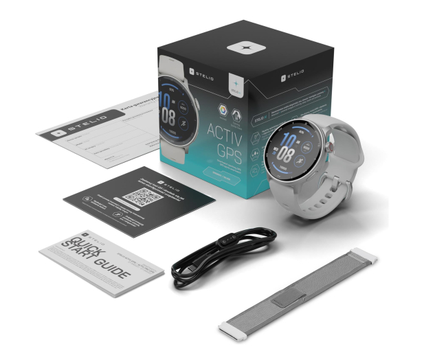 Stelio Activ AI 46mm GPS Srebrny - 1575968 - zdjęcie 3