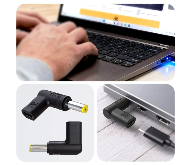 3mk Hardy Laptop PowerAdapter Acer, Sony 20V USB-C female - 1572617 - zdjęcie 3