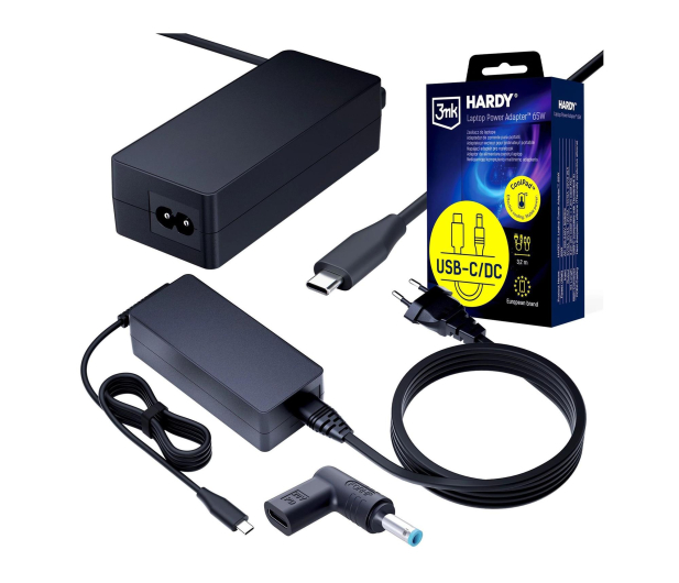 3mk Hardy Laptop PowerAdapter HP 20V USB-C DC 4.5 x 3.0 - 1572620 - zdjęcie