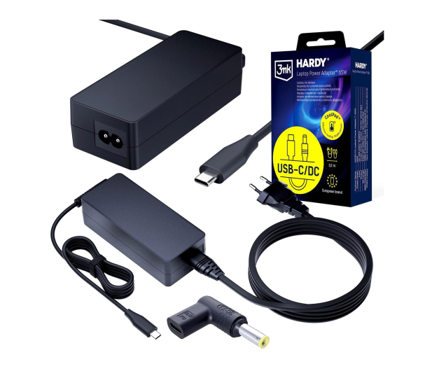 3mk Hardy Laptop PowerAdapter IBM Lenovo Asus Acer HP Dell 20V - 1572622 - zdjęcie