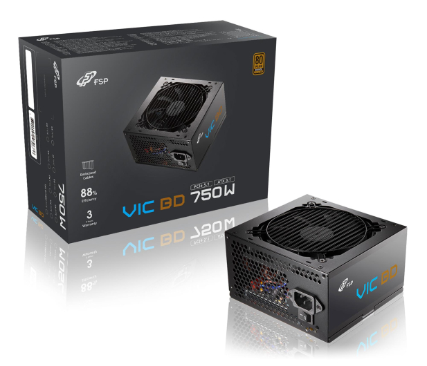 FSP/Fortron VIC 750W 80 Plus Bronze ATX 3.1 PCIe Gen 5.1 - 1572627 - zdjęcie