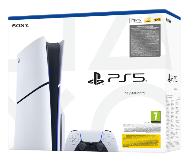 Sony PlayStation 5 Slim + DualSense Chrome Pearl - 1331520 - zdjęcie 7