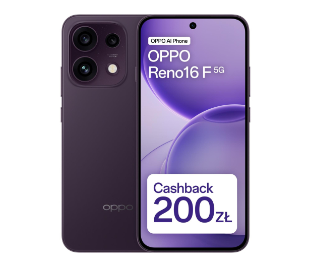 OPPO Reno16F 5G 8/256GB Dark Purple - 1576105 - zdjęcie