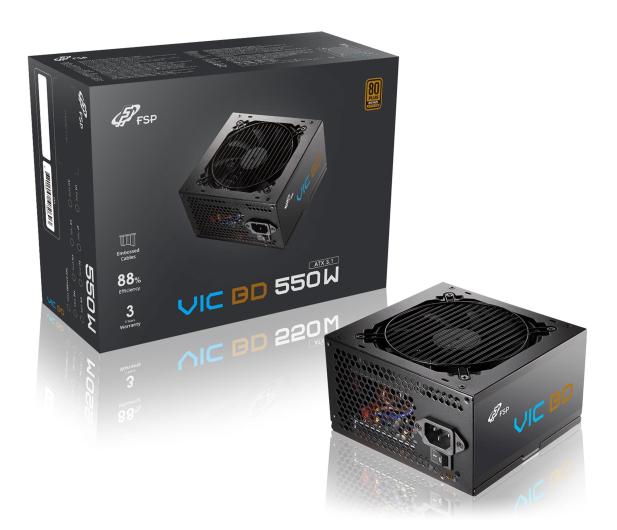 FSP/Fortron VIC 550W 80 Plus Bronze ATX 3.1 PCIe Gen 5.1 - 1572625 - zdjęcie