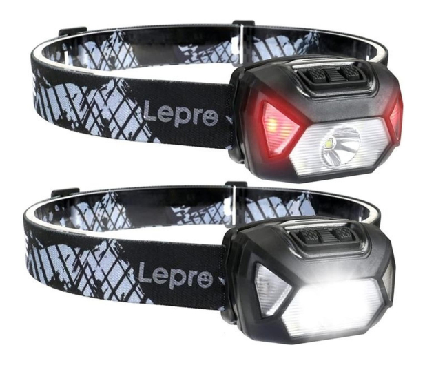 Lepro Zestaw 2x latarka czołowa 320014-2 2000lm - 1575364 - zdjęcie
