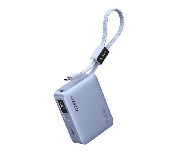 UGREEN Powerbank 10000mAh PB584 USB + USB-C 33W wbudowany kabel - 1572652 - zdjęcie 2