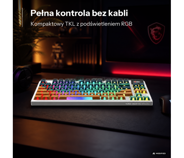 MSI FORGE GK600 TKL W MARS US - 1578062 - zdjęcie 5