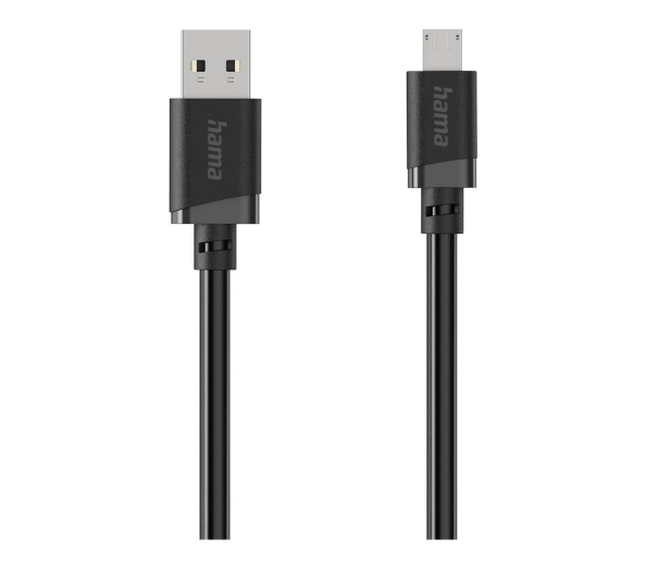 Hama Kabel ładujacy/data microUSB 2m czarny - 1580624 - zdjęcie