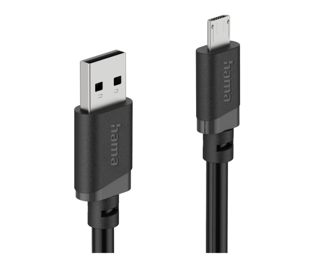 Hama Kabel ładujacy/data microUSB 2m czarny - 1580624 - zdjęcie 2