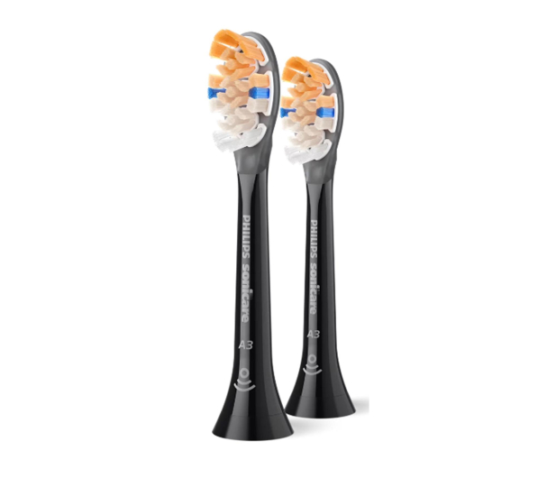 Philips Sonicare Końcówki A3 Premium All-in-One Czarne 2 szt. HX9092/88 - 1579306 - zdjęcie