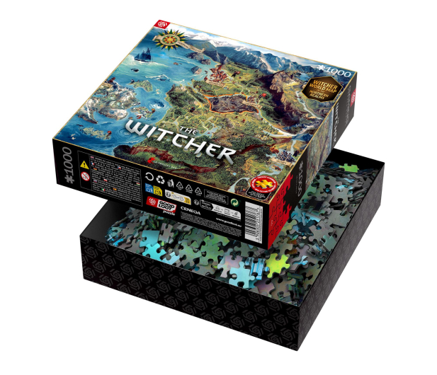 Merch Gaming Puzzle: The Witcher (Wiedźmin) The Northern Realms Ma - 1581093 - zdjęcie 3