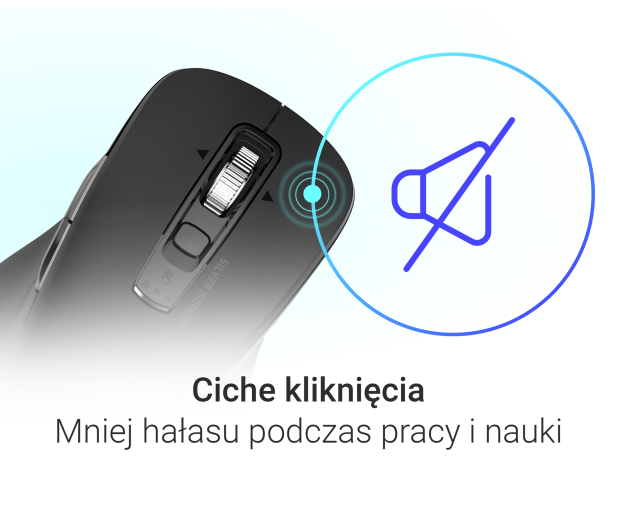 Silver Monkey Bezprzewodowa mysz optyczna Office Plus - 1514811 - zdjęcie 6