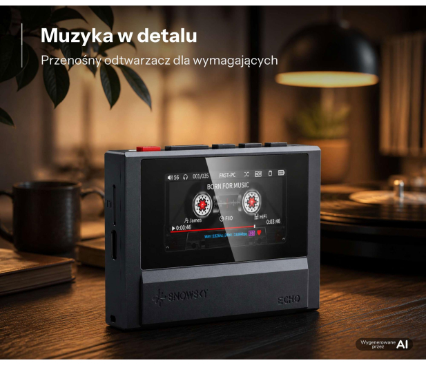 FiiO FiiO SNOWSKY ECHO black - Przenośny odtwarzacz Hi-Res - 1583269 - zdjęcie 6