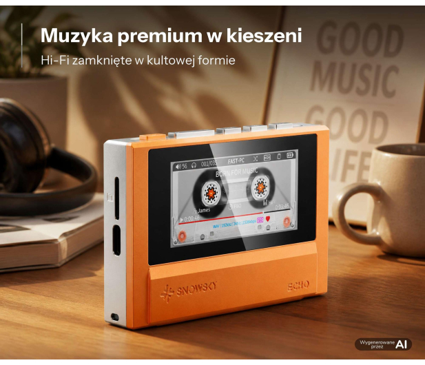 FiiO FiiO SNOWSKY ECHO orange - Przenośny odtwarzacz Hi-Res - 1583277 - zdjęcie 6