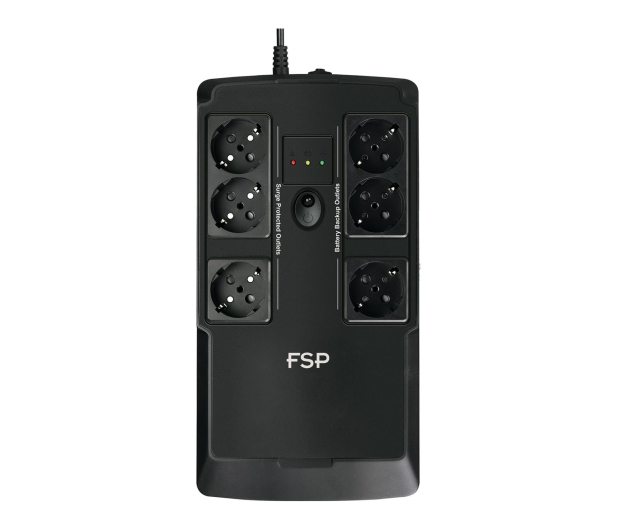 FSP/Fortron NanoFit 600 (600VA/360W, 6x Schuko) - 748496 - zdjęcie