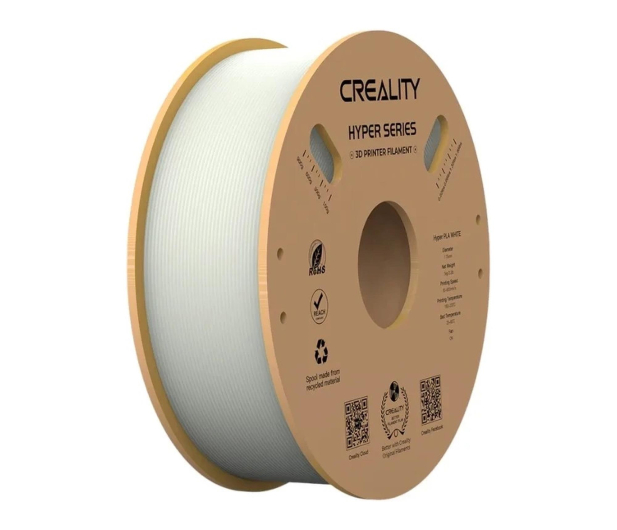CREALITY Filament Hyper PLA (Biały) - 1340680 - zdjęcie