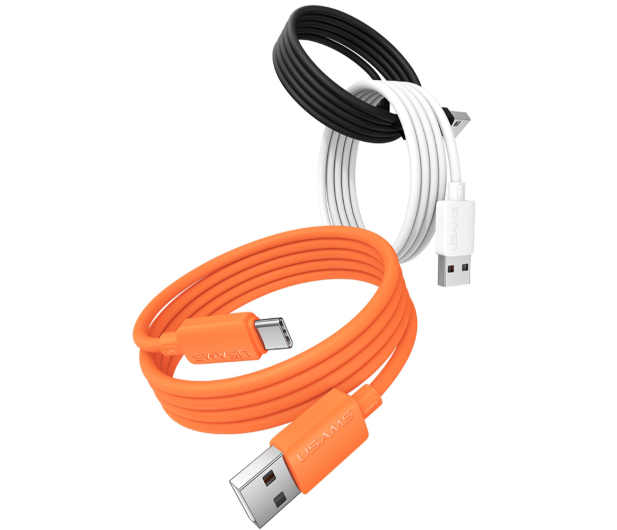 USAMS Kabel 3A Silicone Fast Charging USB-C czarny - 1569091 - zdjęcie 3