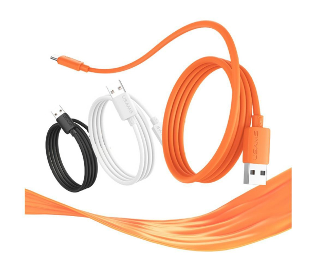USAMS Kabel 3A Silicone Fast Charging USB-C biały - 1569102 - zdjęcie 4