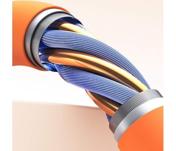 USAMS Kabel 3A Silicone Fast Charging USB-C pomarańczowy - 1569056 - zdjęcie 8