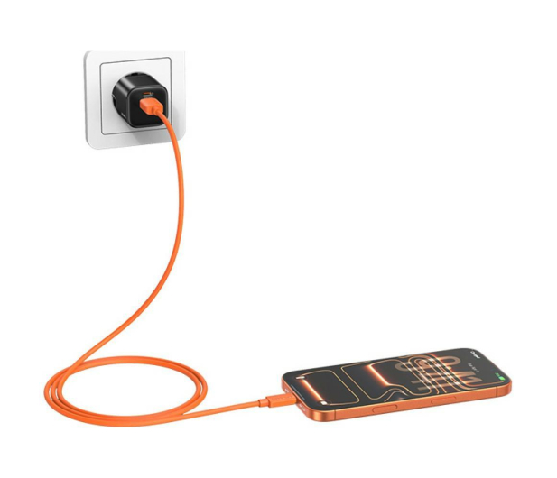 USAMS Kabel 3A Silicone Fast Charging USB-C pomarańczowy - 1569056 - zdjęcie 14