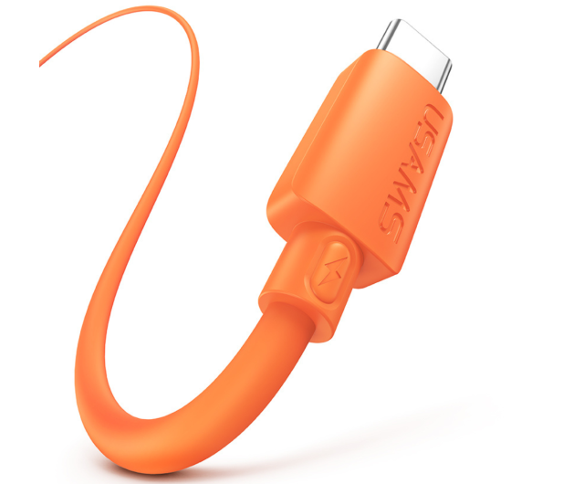 USAMS Kabel 3A Silicone Fast Charging USB-C pomarańczowy - 1569056 - zdjęcie 15