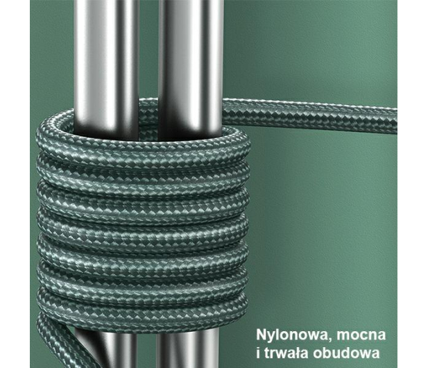 USAMS Kabel pleciony U55 2A micro USB U55 zielony - 1569095 - zdjęcie 4