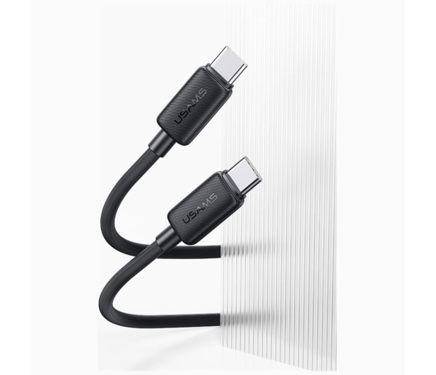 USAMS Kabel US-SJ691 60W USB-C do USB-C 1m czarny - 1569097 - zdjęcie 8