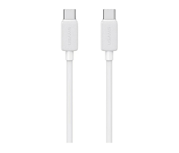 USAMS Kabel US-SJ691 60W USB-C do USB-C 1m biały - 1569112 - zdjęcie